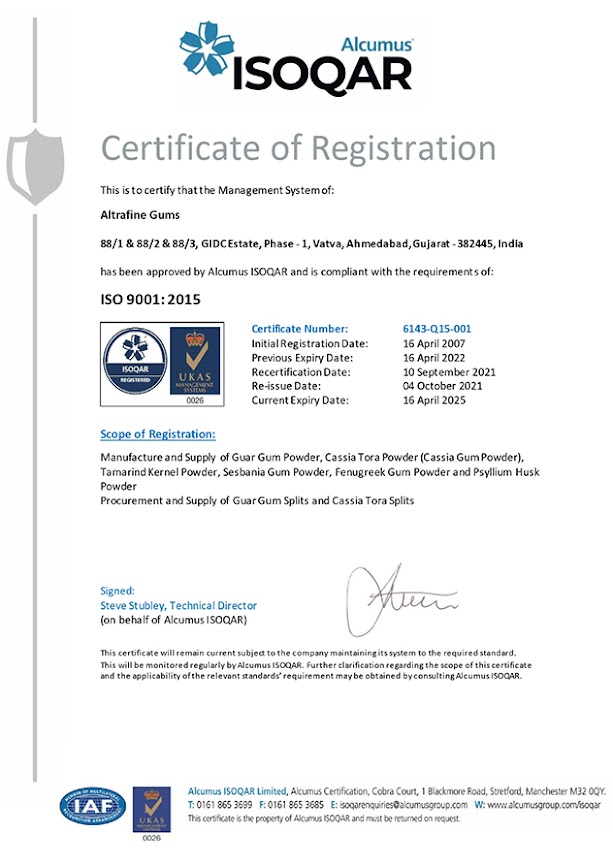 ISO 9001:2015 Certificate