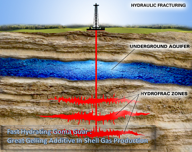 Fast Hydrating Goma Guar - Great Gelling Additive In Shale Gas Production