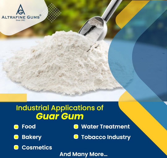 Guar Gum is used in industrial applications