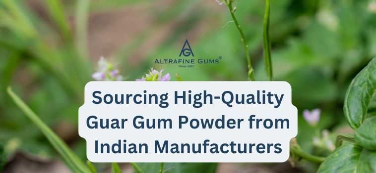 Sourcing High-Quality Guar Gum Powder from Indian Manufacturers