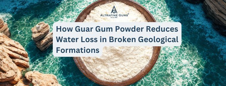 How Guar Gum Powder Reduces Water Loss in Broken Geological Formations
