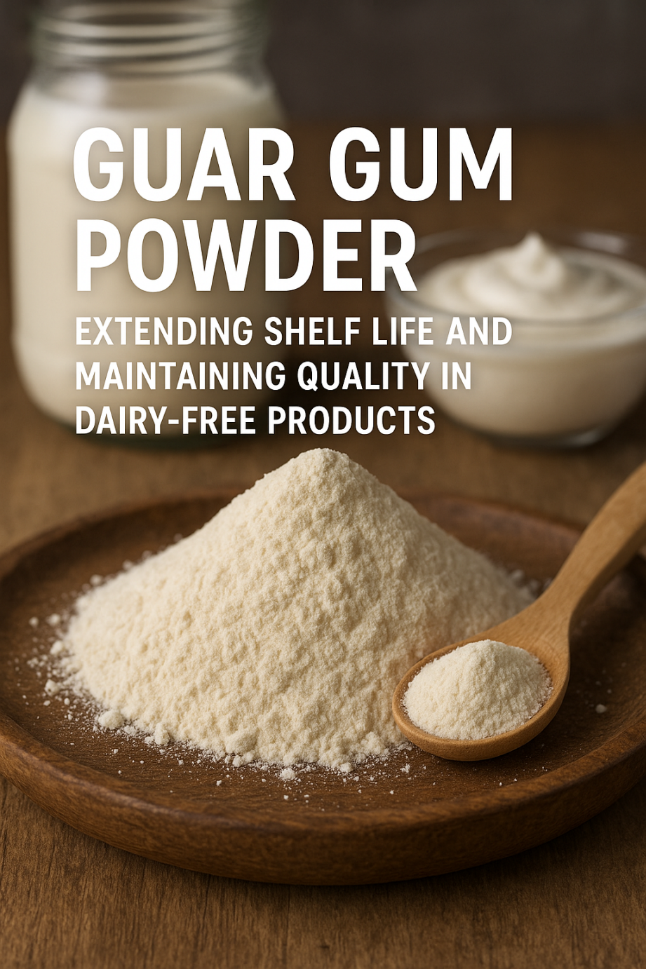 Guar gum powder Extending Shelf Life and Maintaining Quality in Dairy-Free Products