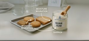 How Guar Gum Powder Controls Moisture Migration in Processed Foods?