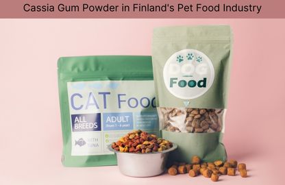 Cassia gum powder in pet food production
