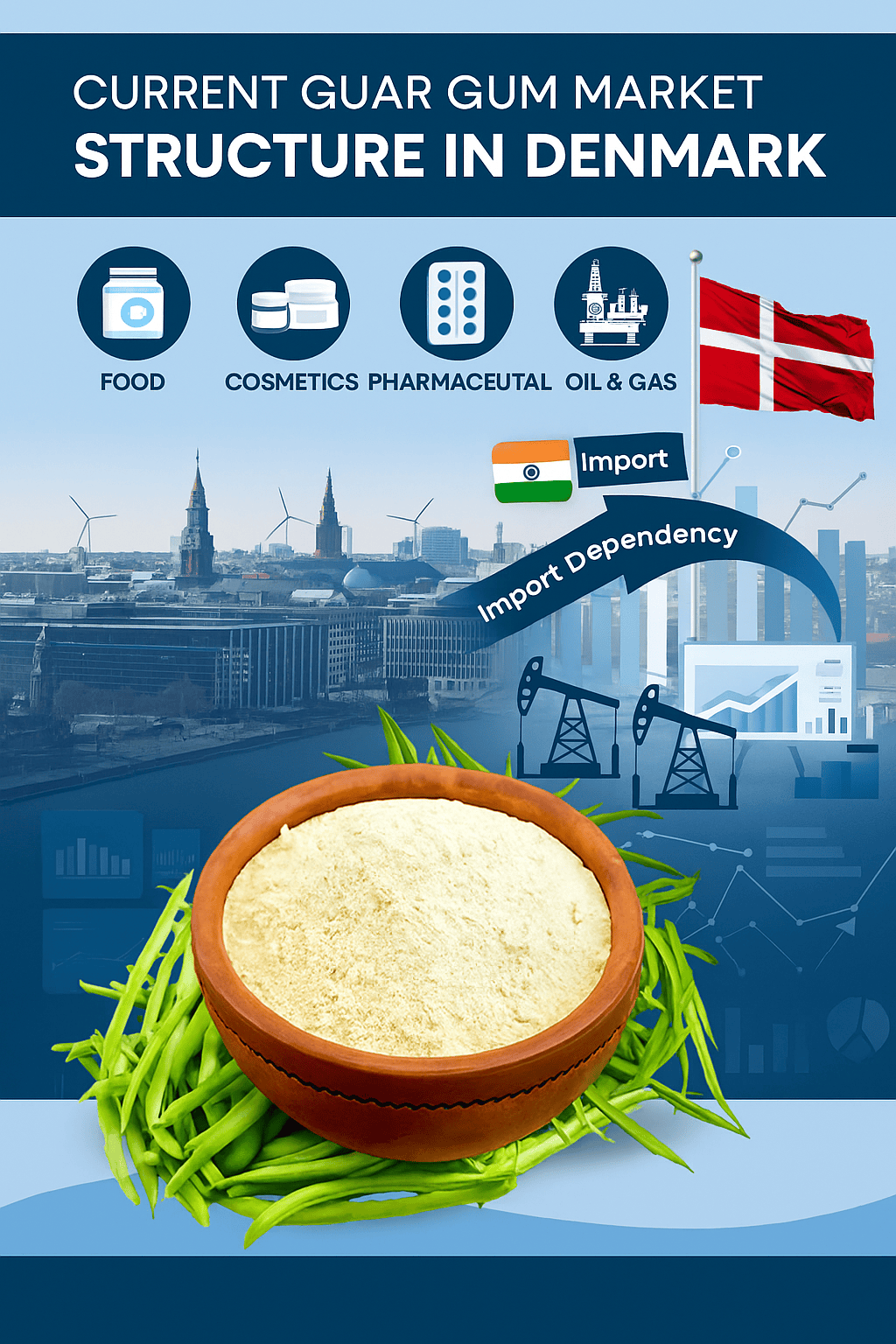 Guar Gum Powder Market Structure in Denmark