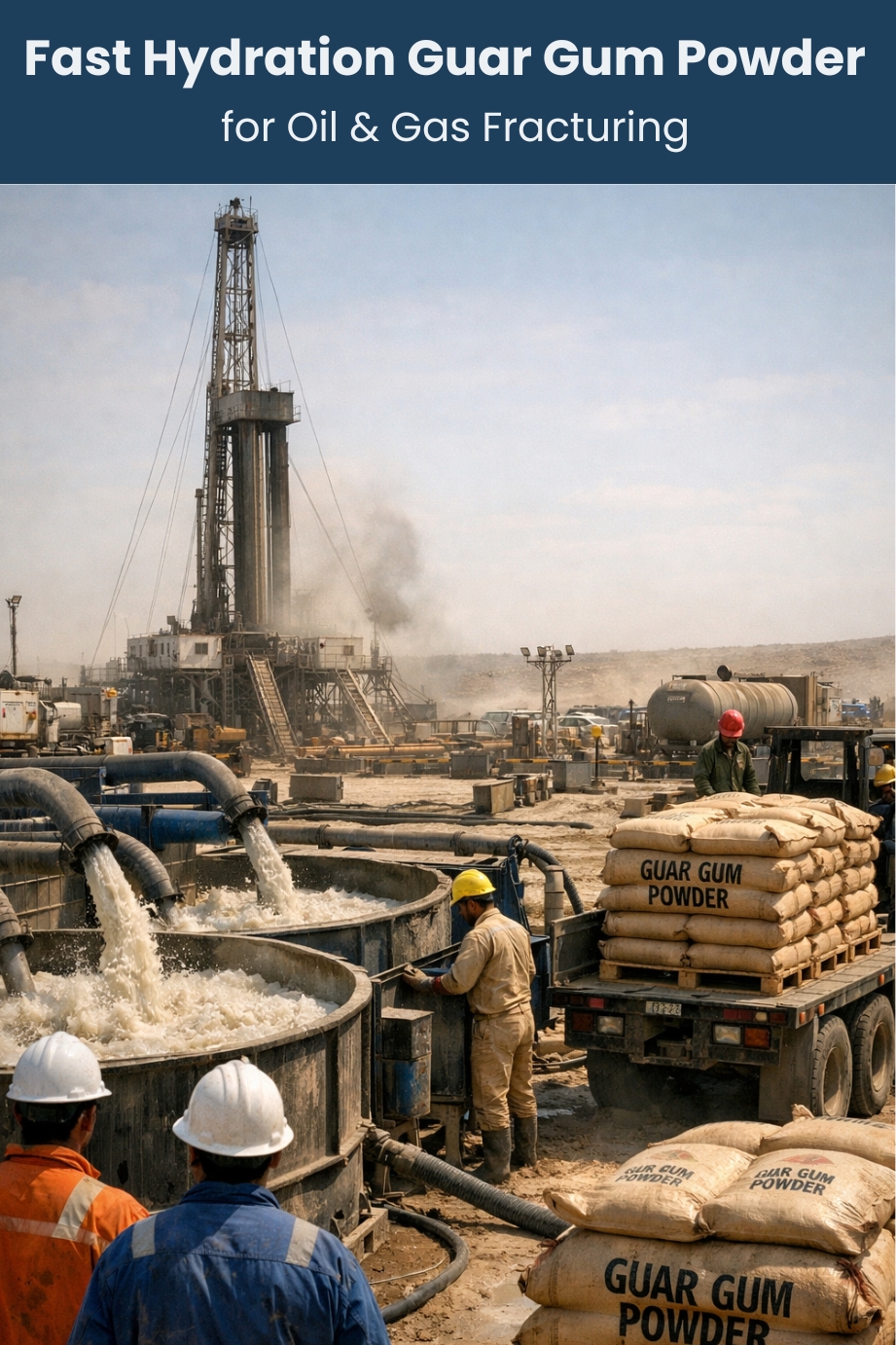 Fast Hydration Guar Gum Powder for Oil Gas Fracturing