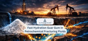 Fast Hydration Guar Gum in Petrochemical Fracturing Fluids