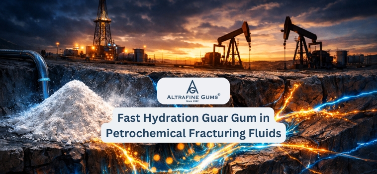 Fast Hydration Guar Gum in Petrochemical Fracturing Fluids