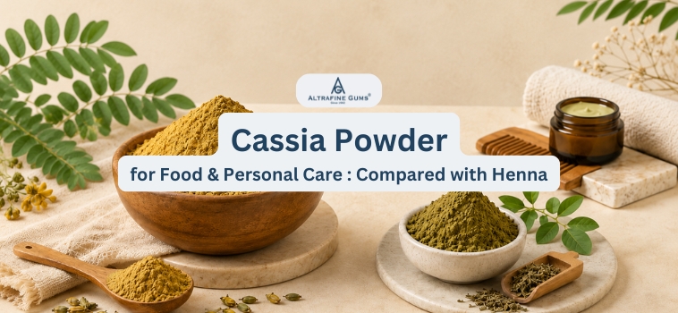 Cassia Powder for Food & Personal Care: Compared with Henna