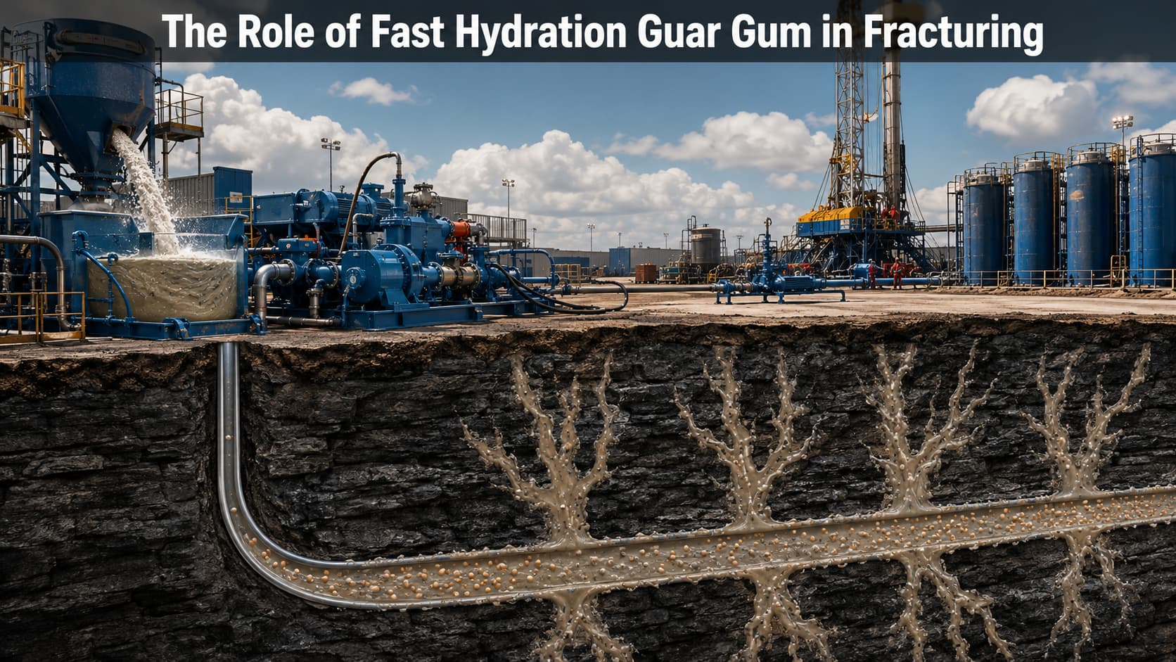 The Role of Fast Hydration Guar Gum in Fracturing