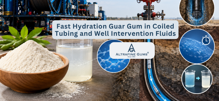 Fast Hydration Guar Gum in Coiled Tubing and Well Intervention Fluids