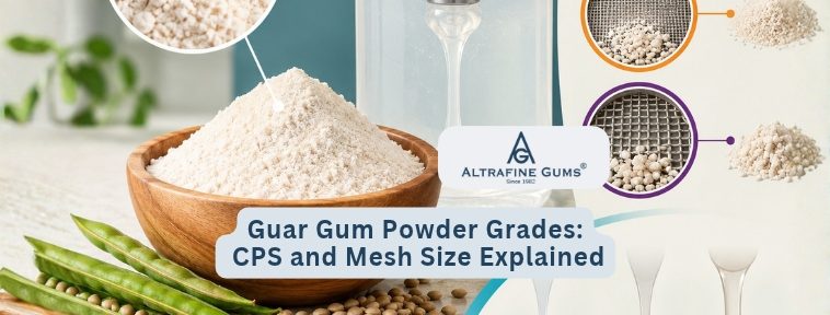 Guar Gum Powder Grades - CPS and Mesh Size Explained