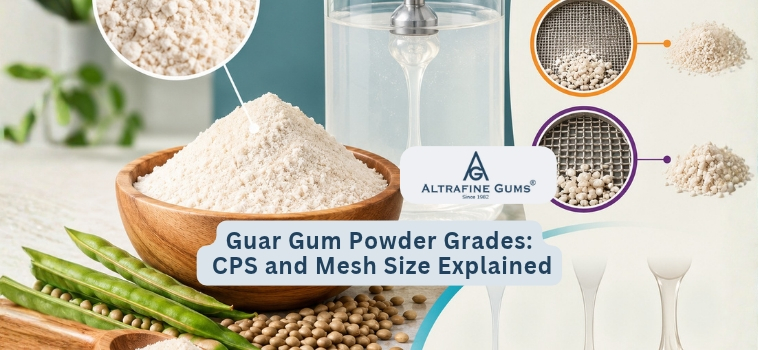 Guar Gum Powder Grades - CPS and Mesh Size Explained